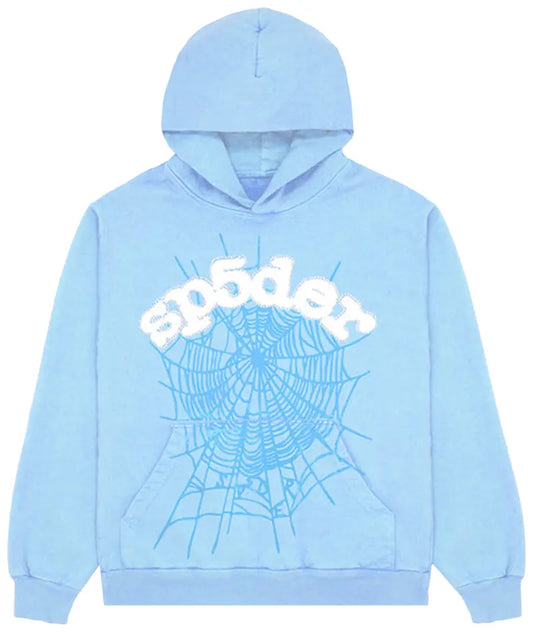 Sp5der Web Hoodie 'Sky Blue'